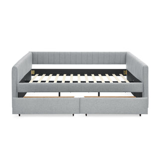 Upholstered Queen Daybed With 2 Drawers