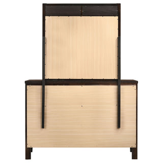 Lakewood - 6 Drawer Dresser With Mirror - Cappuccino