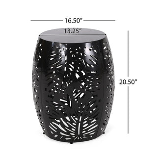 Modern Design Metal End Table, Large