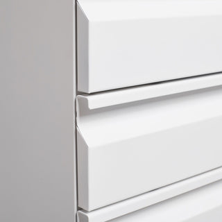 Contemporary 3 Drawer Mobile Filing Cabinet With Lock, Metal Office Storage For Legal / Letter Size
