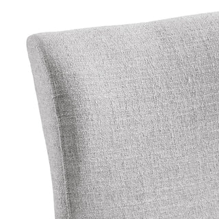 Carmela - Swivel Counter Chair (Set of 2) - Brown / Light Gray Linen