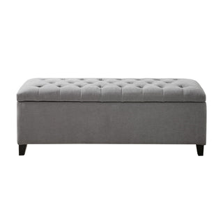 Elegant Design Tufted Top, Soft Close Storage Bench