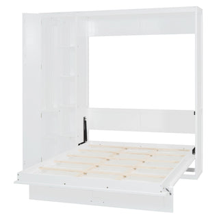 Murphy Wall Bed With Shelves, Wardrobe And LED Lights
