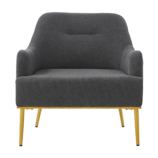 Modern Elegance Accent Chair With Curved Backrest