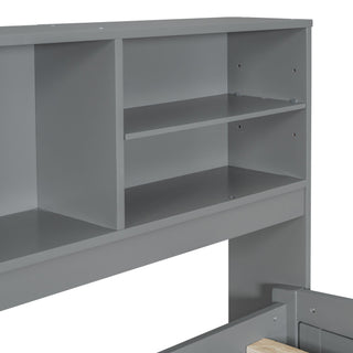 Daybed With 2 Bedside Cabinets, Upper Shelves And 4 Drawers