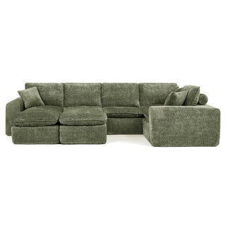 Sectional Sofa With Moveable Ottoman