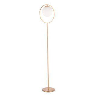 Moon - Contemporary Floor Lamp - Gold / Frosted