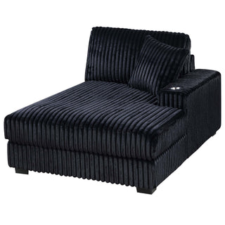 Contemporary Style Modular Sectional Sofa Set With USB, Cup Holder