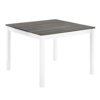 5 Piece Dining Table Set With 4 Chairs For Kitchen - Gray / White
