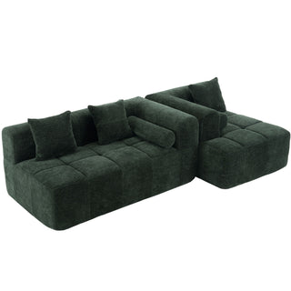 Sectional Free Combined Sofa With 2 Side Pockets