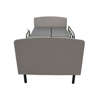 Dual Motor 3 In 1 Electric Nursing Bed Convertible To Wheelchair & Stretcher - Gray