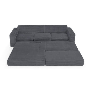 Modern Minimalist L Shape Modular Sectional Sofa, Couch