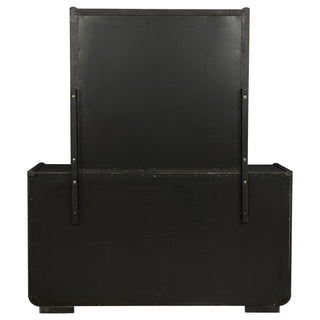 Bangor - 8 Drawer Dresser With Mirror Set - Black