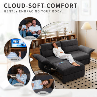 Sofa Bed With Convertible Design, Living Room Furniture