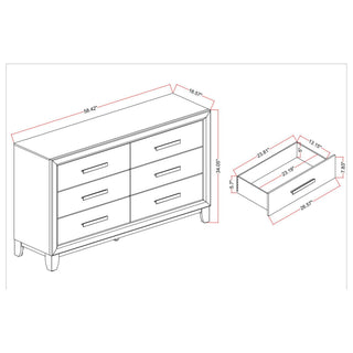 Harry - 5 Piece Bedroom Set With LED