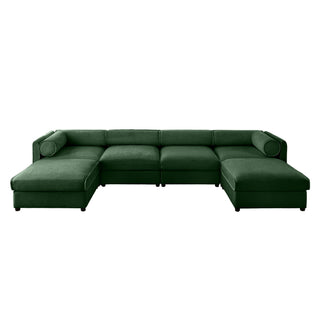 Contemporary Elegant Sofa With Storage And Ottoman