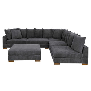 Large Seating Modular Sleeper Sectional - Dark Gray