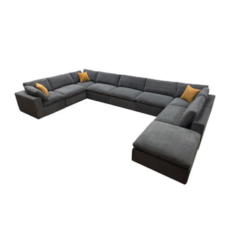 Custom Configuration Modular Sectional & Toss Pillows