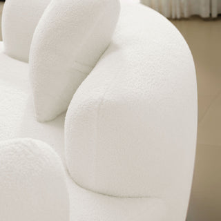 Modern Curved Loveseat