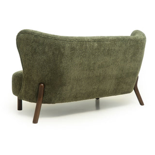 Nordic Chair Laid Back Loveseats With Curved Backres, No Armrests