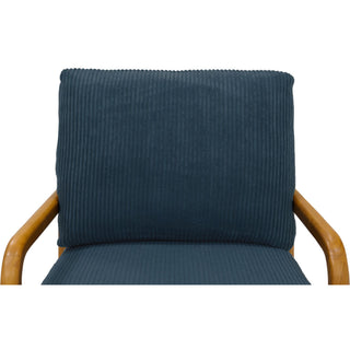 Upholstered Armchair With Back Support Pillow