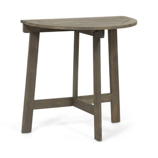 Outdoor 3 Piece Half Round Folding Bistro Set