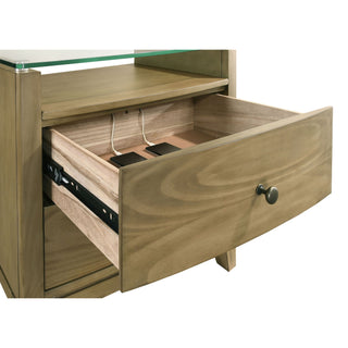Menlo - 2 Drawer Nightstand - Pine Wood