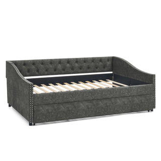 Upholstered Daybed With USB Charging & Pull Out Bed
