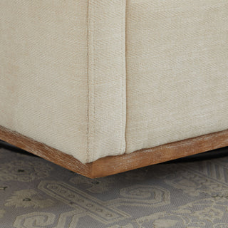 Square Upholstered Swivel Accent Chair