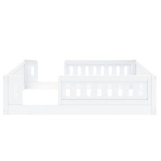 Platform Bed With Guardrail