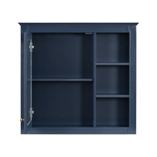Wall Mounted Medicine Cabinet With Mirror And 3 Open Shelves