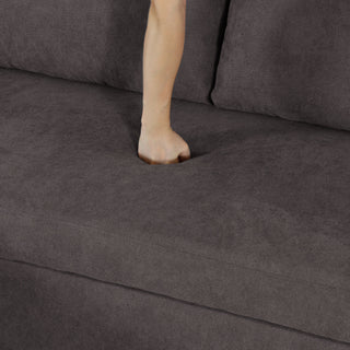 L - Shaped Convertible Sofa Bed With Storage Chaise