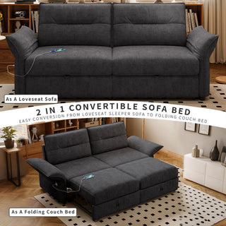 Sofa Bed With Convertible Design, Living Room Furniture