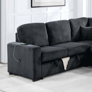 Modern Design Convertible Sectional Storage Bed With USB Port