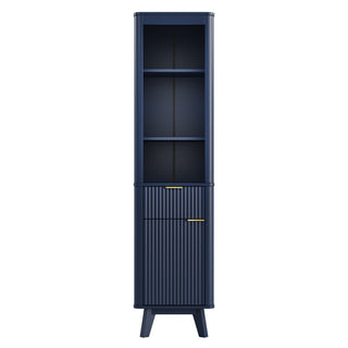 Tall Bathroom Storage Cabinet With Adjustable Shelves And 1 Drawer & Door