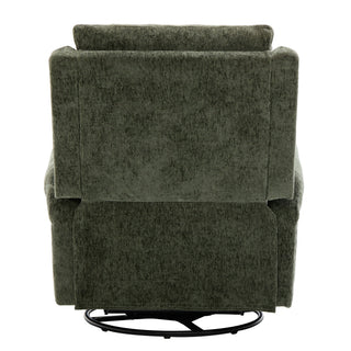 Manual Recliner Massage Chair With Swivel Rocker, 8 Massage Modes, Side Storage Pocket