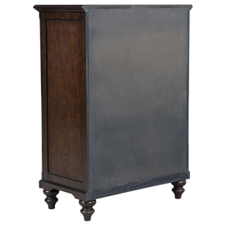 Berwick - 5 Drawer Chest With Felt Lined Top Drawers - Dark Oak