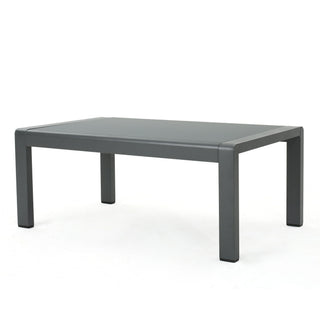 Outdoor Coffee Table Aluminum And Glass