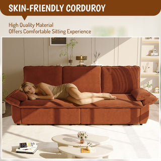 King Size Pull Out Sofa Bed, 3 In 1 Convertible Multifunctional