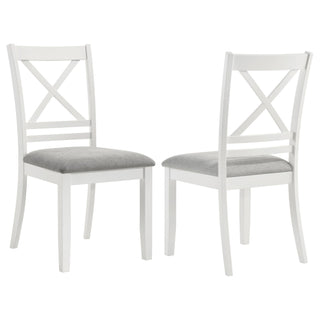 Evanston - Cross Back Dining Side Chair (Set of 2) - White