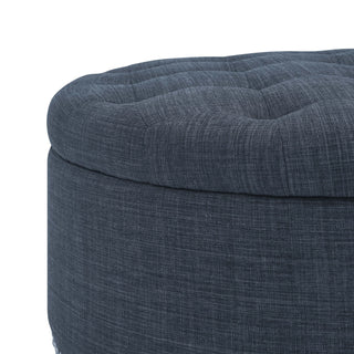 Tufted Storage Ottoman With Upholstery