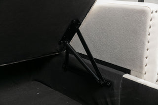 Reversible Sectional Storage Sleeper Sofa Bed, L-Shape 2 Seat Sectional Chaise With Storage, Skin-Feeling Fabric