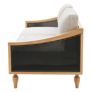 Loveseat Sofa With Armrests - Black