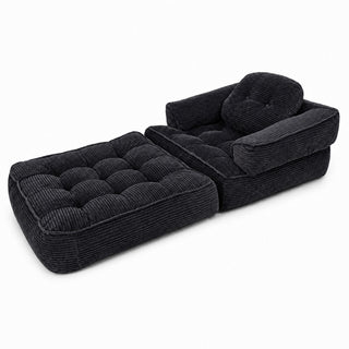 Convertible 2 In 1 Armrest Sofa For Bedroom