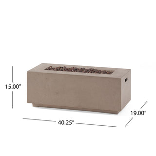 Contemporary Outdoor 40, 000 Btu Propane Fire Pit