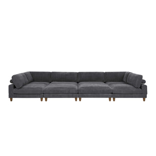 Modern Modular Sectional With Adjustable Back Support
