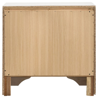 Transitional 2 Drawer Nightstand With Hidden Jewelry Tray