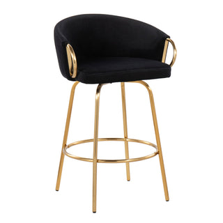 Claire - Contemporary & Glam Counter Stool (Set of 2)