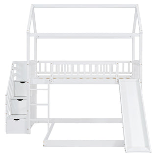 House Bunk Bed With Slide