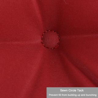 2 Piece High Back Patio Chair Cushion Set
